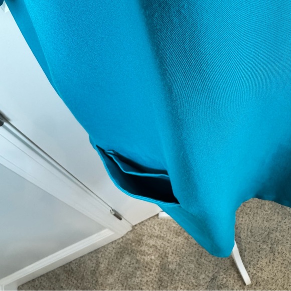 Women's V-Neck Teal Top - Picture 2 of 10